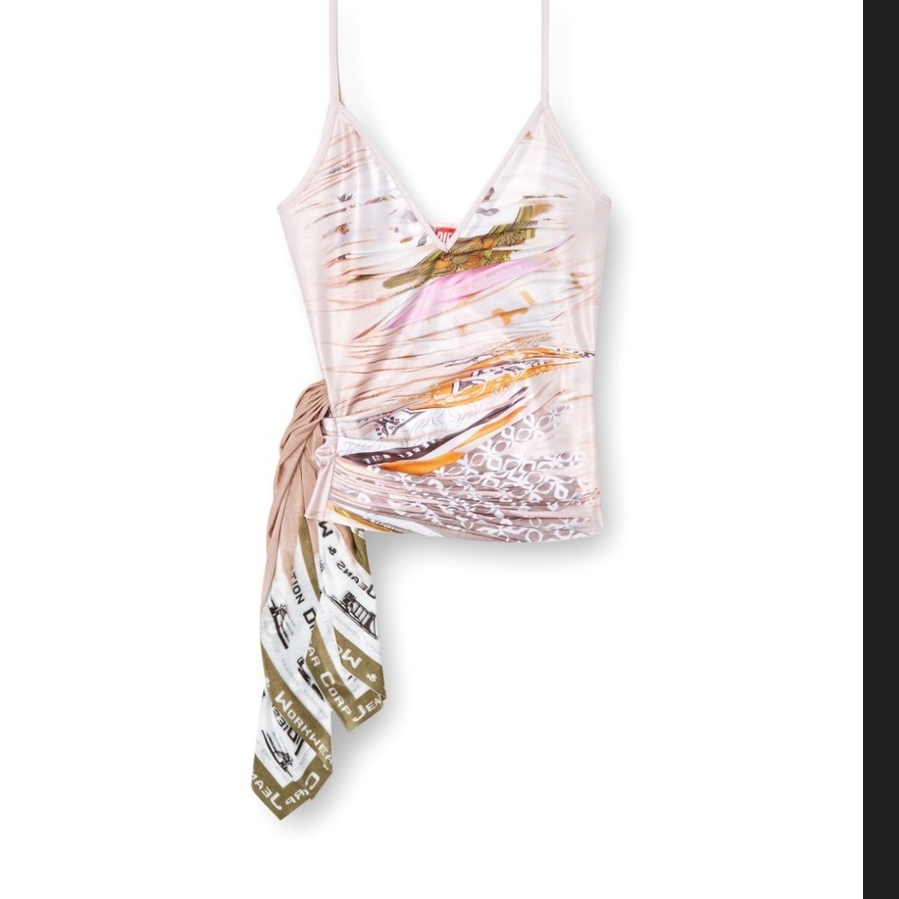 Diesel Runway 2025 Stylish Multicolor Sleeveless Top